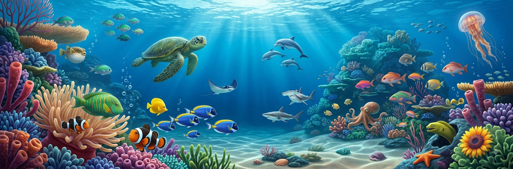 Fish & Sea Animals illustration