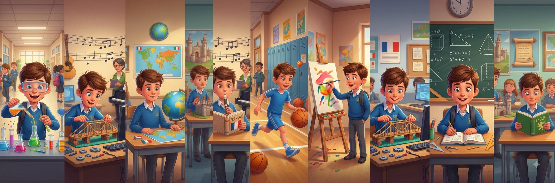 Eric's School Week illustration