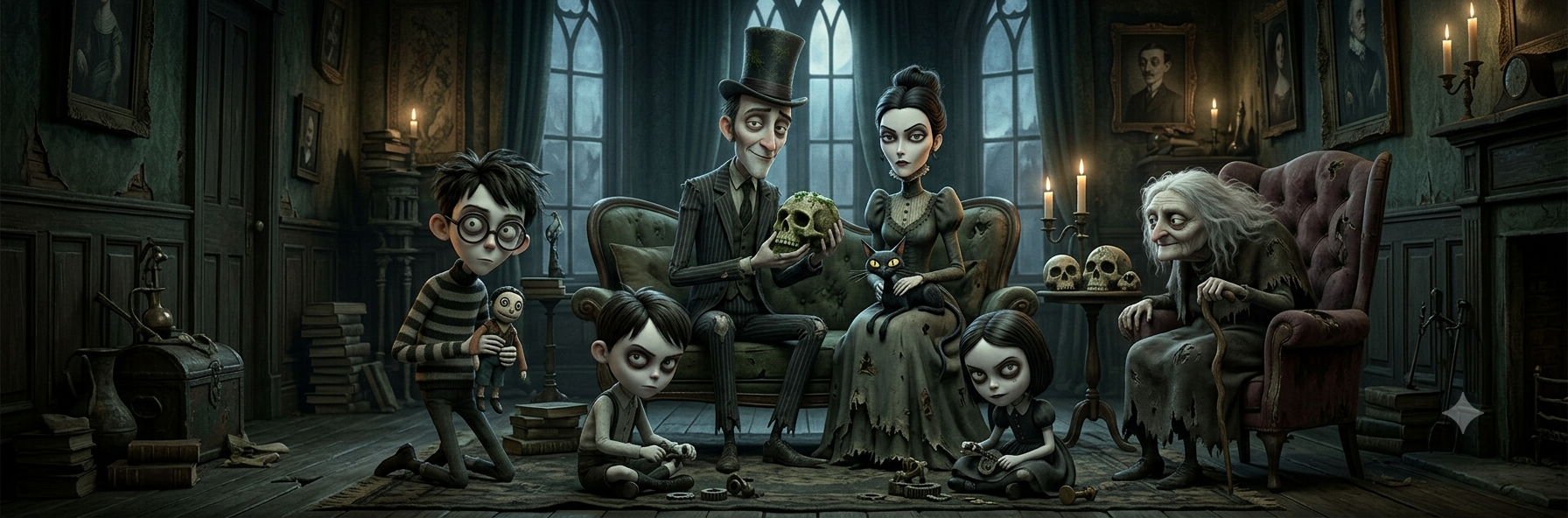 The Addams Family illustration