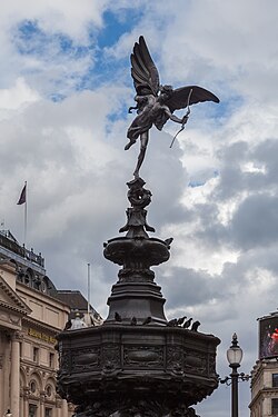 Piccadilly Circus, the Shaftesbury Memorial Fountain
